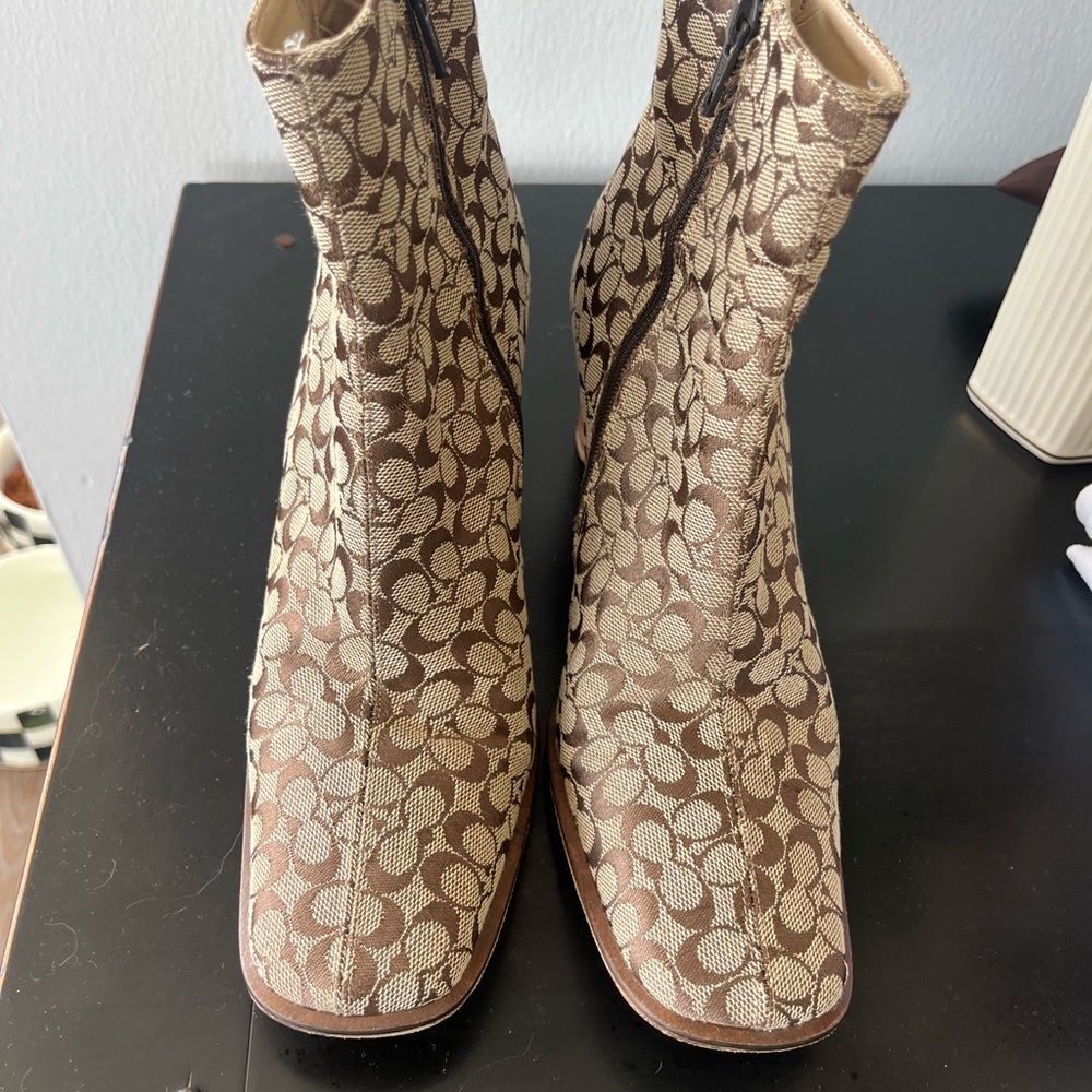 Coach Logo Ankle Boots - Picture 2 of 5